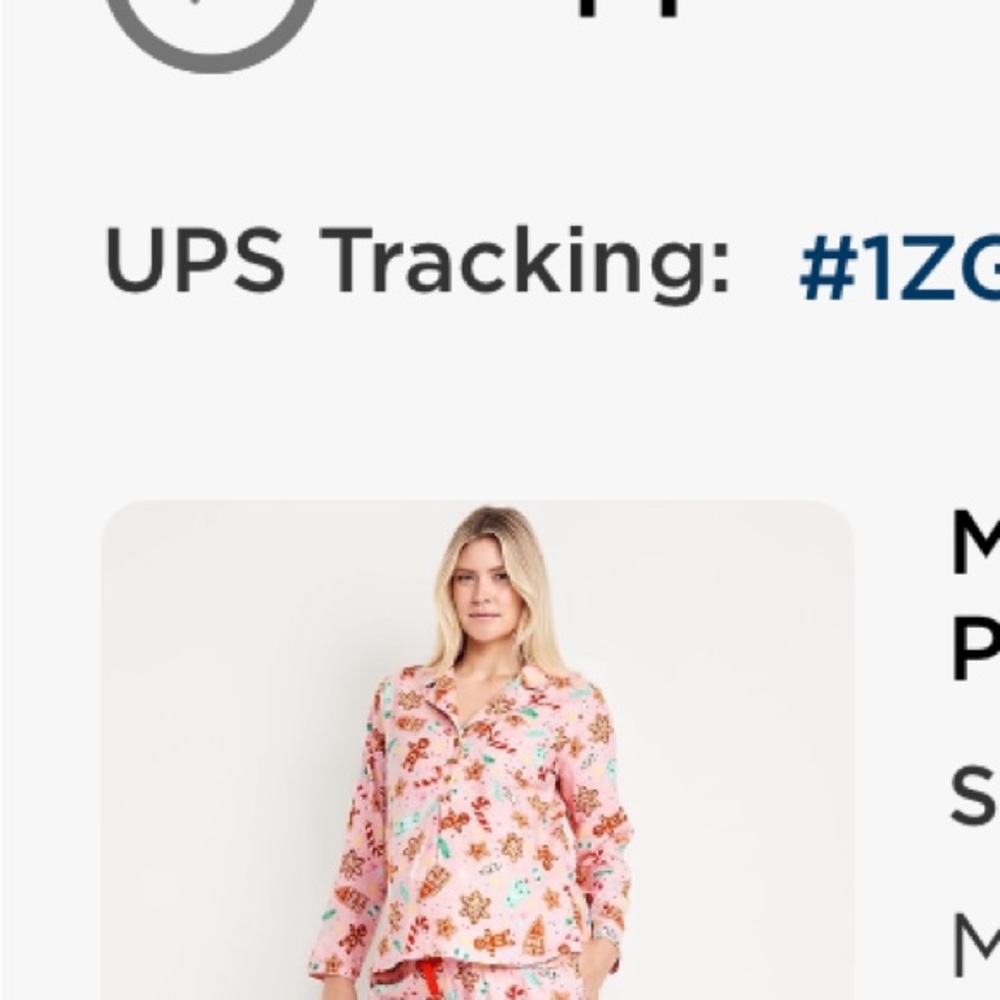 Old navy candied ginger maternity pj top